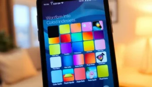 how do i change the color of my apps